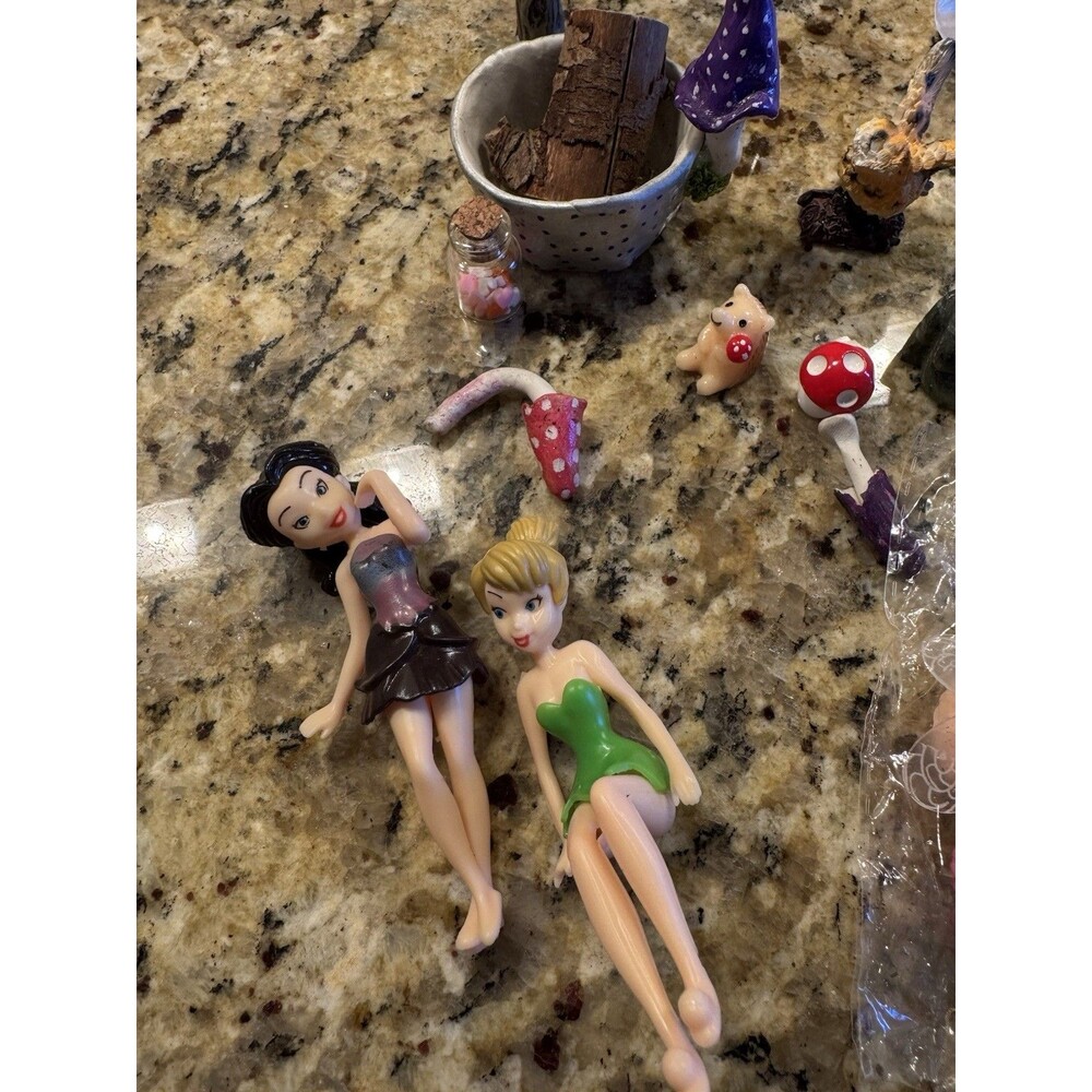 Fairy Garden Miniature Lot Figures Accessories Faerie Nest Mushroom Owl‎ Bunny